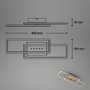 Hranatá - BRILO 3774017 LED stropní svítidlo, 56 cm, paměť, 30W, 2850lm, hnědo-zlatá - BRILO - foto 7