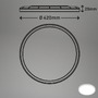 BRILO 7157416 Slim svítidlo LED panel, pr. 42 cm, 3000 lm, 22 W, bílé (starý kód: BRILO 7157-416) - BRILO - foto 7
