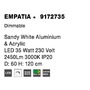 Kruhová - NV 9172735 Závěsné svítidlo EMPATIA bílý hliník a akryl LED 60W 230V 3000K IP20 stmívatelné - NOVA LUCE - foto 7