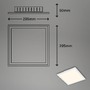 Hranatá - BRILO 7151-016 RGB svítidlo LED panel, 29,5 cm, 1800 lm, bílé - BRILO - foto 7