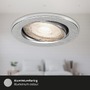 Kruhová - BRI 7147-039 3ks LED vestavné svítidlo, pr. 8,6 cm, 5 W, hliník - BRILONER - foto 7
