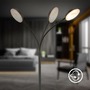 Stojací lampy - BRILO 1585015 Megg stojanová lampa - 12W, 800lm, LED, stmívatelná, nastavitelná, dotykový vypínač, černá - BRILO - foto 7