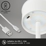 Stojací lampy - BRILO 1438016 LED nabíjecí stojací svítidlo 130 cm 3,5 W 400lm bílé - BRILO - foto 7