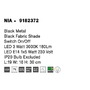 S ramenem - NV 9182372 Nástěnné svítidlo NIA černý kov černé stínidlo vypínač na těle LED 3W 3000K E14 1x5W 230V IP20 bez žárovky se čtecí lampičkou - NOVA LUCE - foto 7