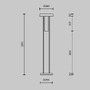Stojací lampy - M MOD463FL-L24B3K Stojací lampa Ikebana 3000K 24W MOD463FL-L24B3K - MAYTONI - foto 7
