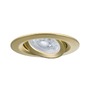 Koupelnová - P 92419 LED vestavné svítidlo Nova Plus GU10 Flat IP65 93mm 3x4,9W 230V stmívatelné 2700K zlatá mat - PAULMANN - foto 7