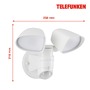 Reflektory - TF 304606TF TELEFUNKEN LED venkovní svítidlo 25,8 cm 2x10W 1000lm bílé - BRILONER - foto 7