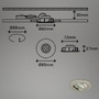 Kruhová - BRI 7232-032 3ks sada LED vestavné svítidlo, pr. 8,2 cm, 5,5 W, matný nikl - BRILONER - foto 7