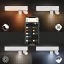 Bodová - PH 8720169318373 Hue 50610/31/P7 Hue WACA Centris stropní LED svítidlo 1x11W+GU10 2x5,7W 1560lm 2000-6500K RGB IP20 bílá - PHILIPS - foto 7