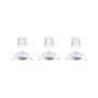 Kruhová - P 92463 LED vestavné svítidlo Smart Home Zigbee Base Coin základní sada výklopné kruhové 90mm 20° 3x4,9W 230V stmívatelné 3000K bílá - PAULMANN - foto 7
