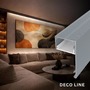 Soklové (obvodové, dekorační) profily - Hliníkový LED profil DECO LINE, šedá - 2 m - foto 5