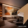 Soklové (obvodové, dekorační) profily - Hliníkový LED profil DECO LINE, bronzový - 2 m - foto 5