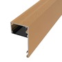 Soklové (obvodové, dekorační) profily - Hliníkový LED profil DECO LINE, bronzový - 2 m - foto 11