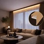 Soklové (obvodové, dekorační) profily - Hliníkový LED profil DECO LINE, bronzový - 2 m - foto 4