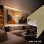 Soklové (obvodové, dekorační) profily - Hliníkový LED profil DECO LINE, champagne - 2 m - foto 5