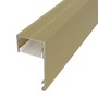 Soklové (obvodové, dekorační) profily - Hliníkový LED profil DECO LINE, champagne - 2 m - foto 10