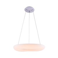 Kruhová - LED závěsné svítidlo bílé kulaté, LED 38W, 3000K, IP20