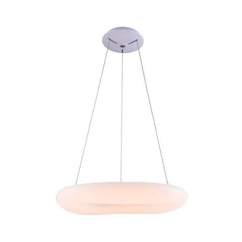 Kruhová - LED závěsné svítidlo bílé kulaté, LED 38W, 3000K, IP20 - foto 1