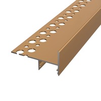 Pro instalaci do kachliček - Hliníkový profil TILE-EDGE, bronzový, 2m, LP407BR