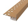 Pro instalaci do kachliček - Hliníkový profil TILE-EDGE, bronzový, 2m, LP407BR - foto 6