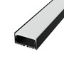 Přisazené profily - Hliníkový LED profil SURFACE MAXI, černý, 2m, LP122B - foto 7