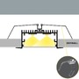 Vestavné profily - Hliníkový LED profil RECESSED MAXI, černý, 2m, LP322B - foto 10