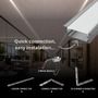 Vestavné profily - Hliníkový LED profil RECESSED MAXI, stříbrný, 2m, LP322 - foto 6