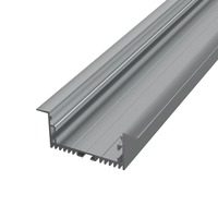 Vestavné profily - Hliníkový LED profil RECESSED MAXI, stříbrný, 2m, LP322