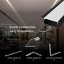 Vestavné profily - Hliníkový LED profil RECESSED MAXI, černý, 2m, LP322B - foto 6