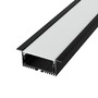 Vestavné profily - Hliníkový LED profil RECESSED MAXI, černý, 2m, LP322B - foto 7