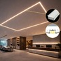 Vestavné profily - Hliníkový LED profil RECESSED MAXI, bílý, 2m, LP322W - foto 4