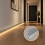 Soklové (obvodové, dekorační) - Hliníkový LED profil BASE-GLOW, stříbrný, 2m, LP410 - foto 3