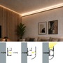 Soklové (obvodové, dekorační) - Hliníkový LED profil WALL - ARC, stříbrný, 2m, LP418 - foto 10