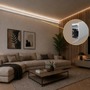 Soklové (obvodové, dekorační) - Hliníkový LED profil WALL - ARC, stříbrný, 2m, LP418 - foto 4