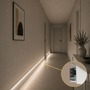 Soklové (obvodové, dekorační) - Hliníkový LED profil WALL - ARC, bílý, 2m, LP418W - foto 7