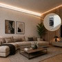 Soklové (obvodové, dekorační) - Hliníkový LED profil WALL - ARC, bílý, 2m, LP418W - foto 6