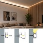 Soklové (obvodové, dekorační) - Hliníkový LED profil WALL - LINE, stříbrný, 2m, LP419 - foto 10