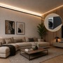 Soklové (obvodové, dekorační) - Hliníkový LED profil WALL - LINE, černý, 2m, LP419B - foto 4