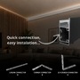 Soklové (obvodové, dekorační) - Hliníkový LED profil WALL - LINE, černý, 2m, LP419B - foto 5
