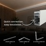 Soklové (obvodové, dekorační) - Hliníkový LED profil WALL - LINE, bílý, 2m, LP419W - foto 4