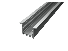 Rovné vestavné - Hliníkový LED profil RECESSED 4, zapuštěný, stříbrný