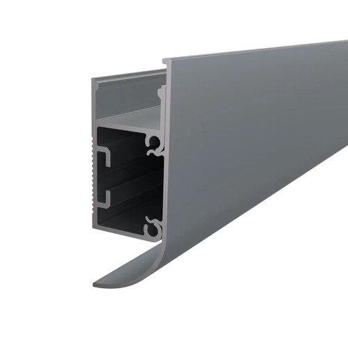 Soklové (obvodové, dekorační) - Hliníkový LED profil WALL - ARC, šedý, 2m, LP418GR - foto 1
