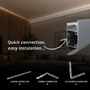Soklové (obvodové, dekorační) - Hliníkový LED profil WALL - ARC, šedý, 2m, LP418GR - foto 7