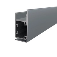 Soklové (obvodové, dekorační) - Hliníkový LED profil WALL - LINE, šedý, 2m, LP419GR