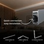 Soklové (obvodové, dekorační) - Hliníkový LED profil WALL - LINE, šedý, 2m, LP419GR - foto 5