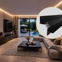 Soklové (obvodové, dekorační) - Hliníkový LED profil WALL-GLOW 45, černý, 2m, LP507B - foto 6