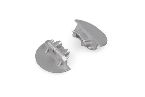 Difuzory a koncovky - Koncovka profilu GROOVE10 gen2 s dírou stříbrná, 76980040