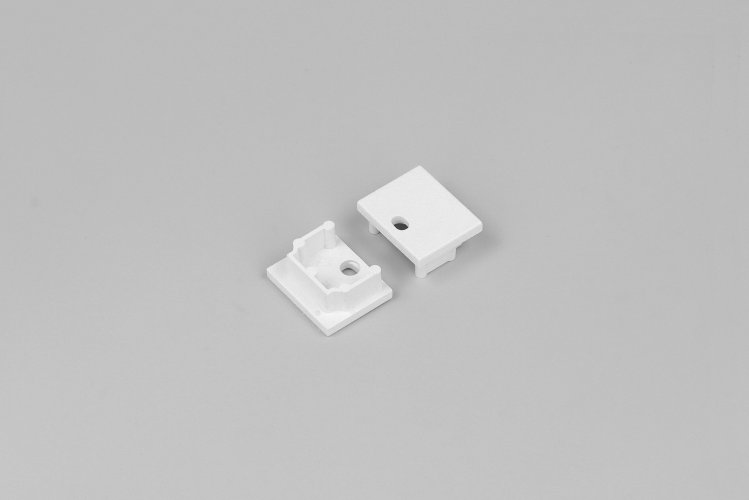 Difuzory a koncovky - Koncovka PLANE14 s otvorem, bílá, ABS, P1999901 - foto 1