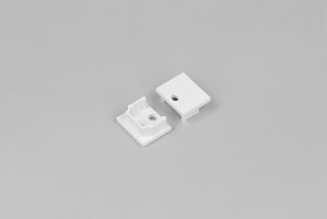 Difuzory a koncovky - Koncovka PLANE14 s otvorem, bílá, ABS, P1999901