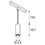 Lištové Magnetic SLV - LA 1007749 LALU® závěsné svítidlo, 48 V, Led Base, mix &amp; match, 150 cm, 8 W, 3000 K, DALI, černá - BIG WHITE (SLV) - foto 77